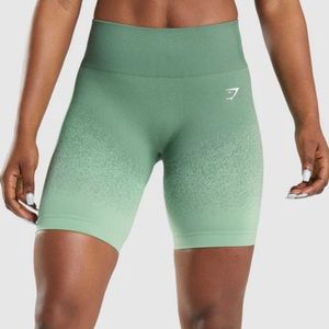 green gymshark shorts
